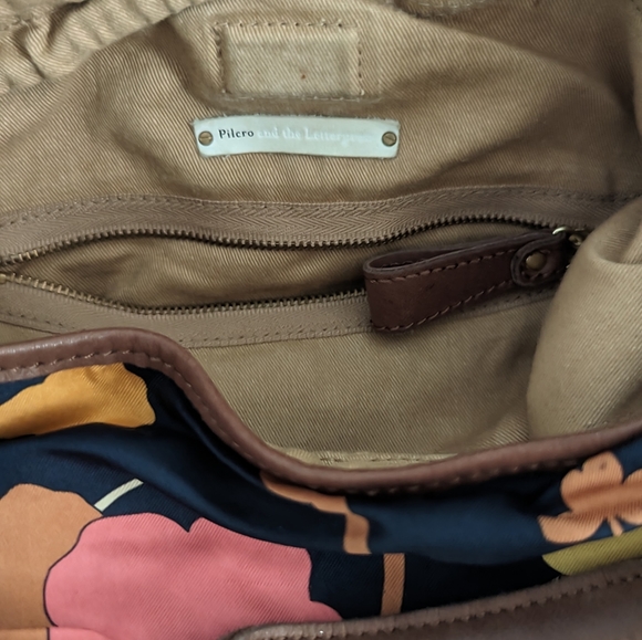 ANTHROPOLOGIE  Pilcro Silk Scarf Floral Shoulder Bag - Picture 11 of 12